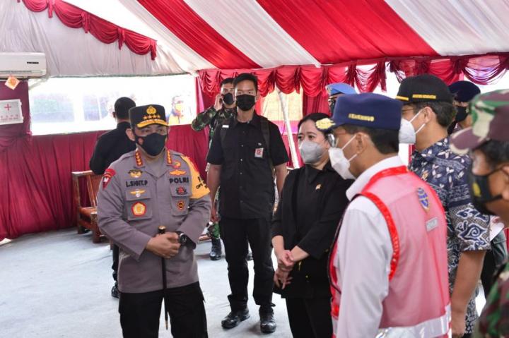 Kapolri dan Panglima TNI Tinjau Pos Penyekatan Merak-Bakauheni Lampung